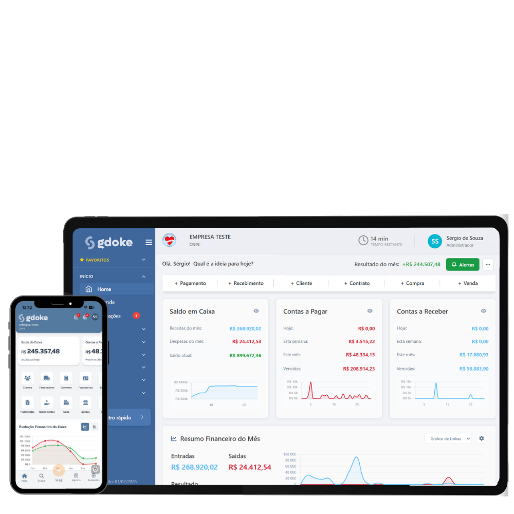 Tilio — painel financeiro